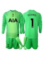 Billige Tottenham Hotspur Guglielmo Vicario #1 Keeper Hjemmedraktsett Barn 2025-26 Langermet (+ Korte bukser)